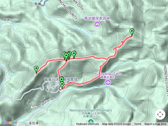 外鳥嘴山蓮苞山馬武督山
