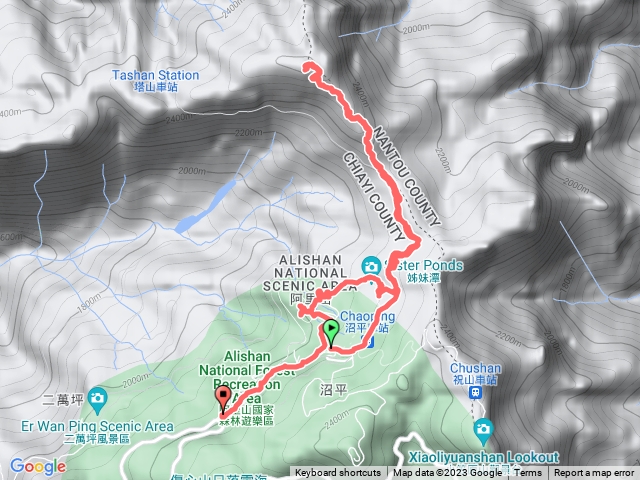 大塔山來回+阿里山園區20231119