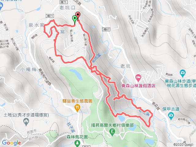  楊 梅 福仁 路 登 山 步 道 繞 一 個 圓 圈