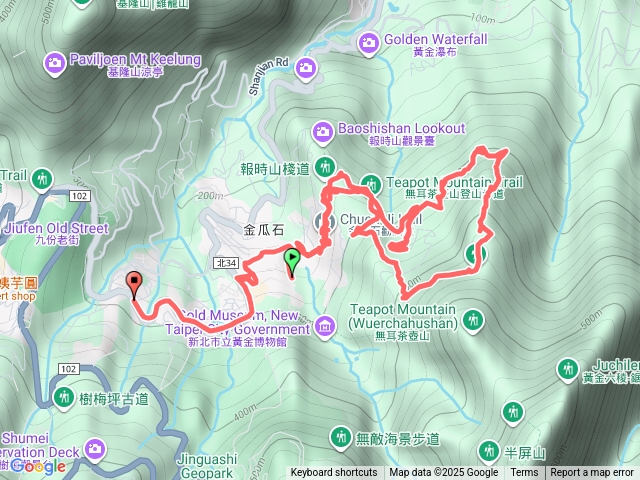 1141214黃金博物館-勸濟堂-心洞-廢墟-水管路-煙斗-哈巴狗岩-回程預覽圖