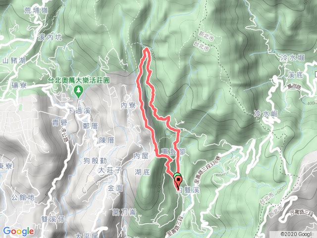 坪頂古圳-內雙溪古道-瑪礁古道-清風亭-大崎頭步道