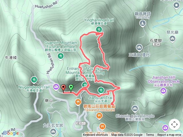 觀音山尖山路線