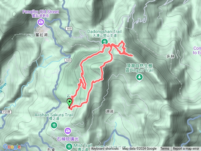 雲之道.霹靂山.大凍山.多林停車場.金色茶園O繞