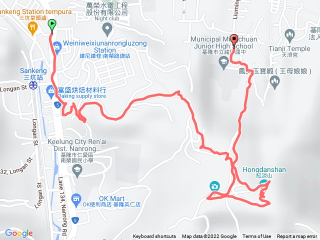 紅淡山步道 A4進-A1出(2022-7-4)