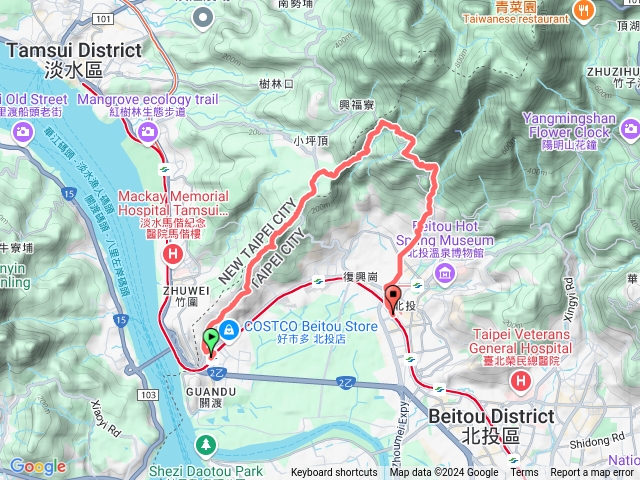 2024-11-03捷運關渡站-清天宮-捷運北投站預覽圖