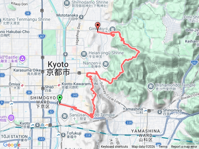 【日本京都】清水山_神明山_大文字山_銀閣寺
