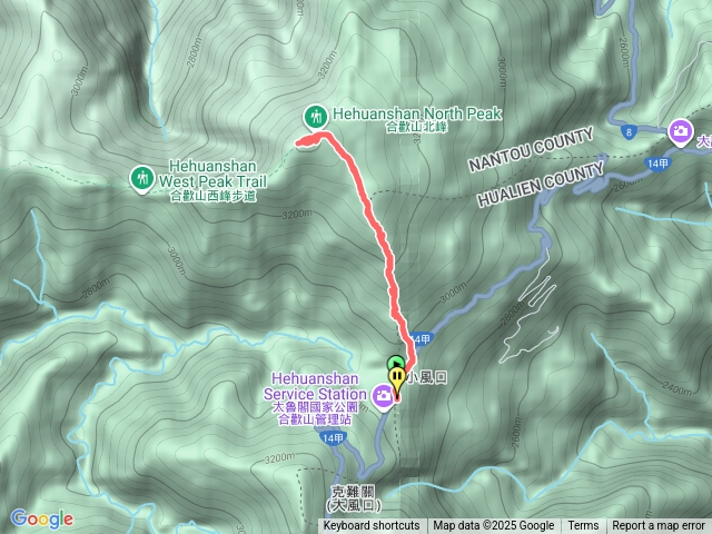 公車站北峰來回