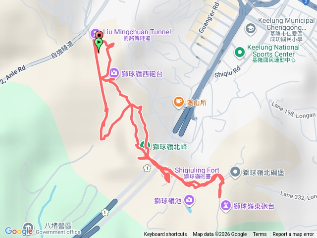 劉銘傳隧道、獅球嶺砲台步道