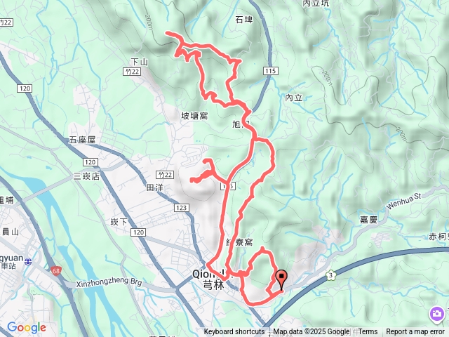 優遊文林生態古道、「文林閣」、「鄧雨賢音樂文化公園」並登附近小山（糖塔山，埤塘窩山，石頭坑山，北獅頭山及東北峰，高梘頭山）。 （新竹芎林新埔）預覽圖