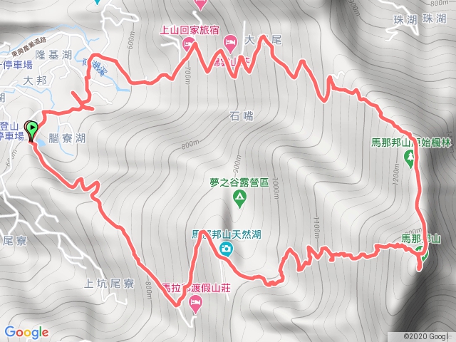 20190919 馬那邦山   第二停車場-天然湖登山口-馬那邦三角點-上湖登山口(逆時針O走)