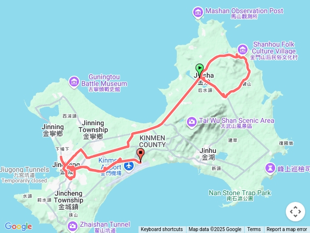 金門沙美摩洛哥陽翟老街獅山馬家麵線乳山莒光樓金門酒廠