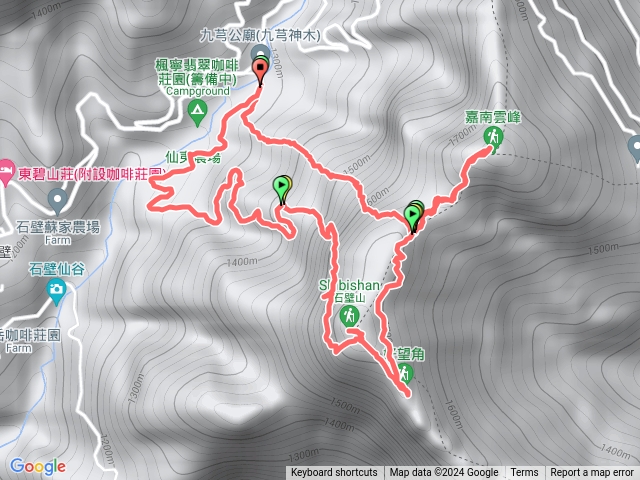 嘉南雲峰、好望角、石壁山預覽圖