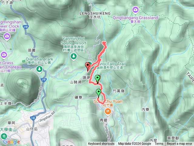 菁礐古圳溪內古道涓絲瀑布