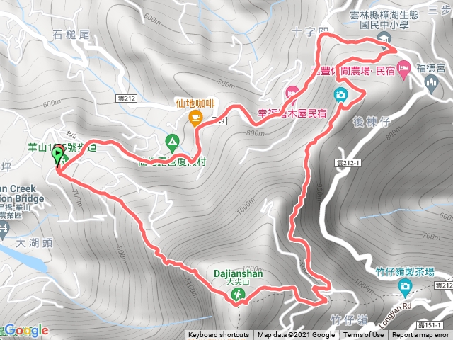 10-5步道＞大尖山＞挑筍步道＞樟湖國小＞149縣道（O型）