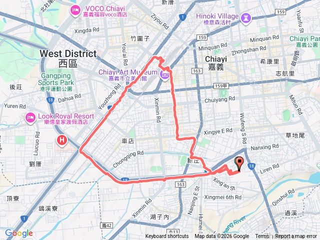 嘉義火車站徒步