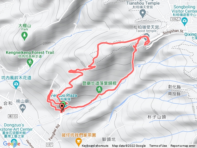 登廟步道上、豐柏路下