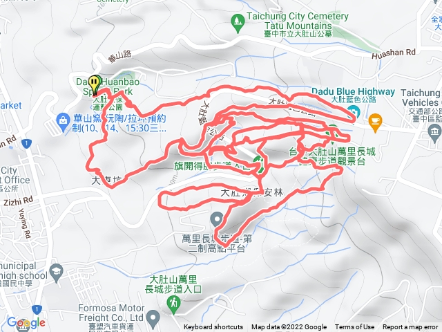 大肚環保公園、萬里長城、旗開得勝所有非傳統路線