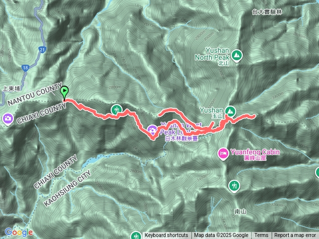 玉山主峰 東峰 西峰
