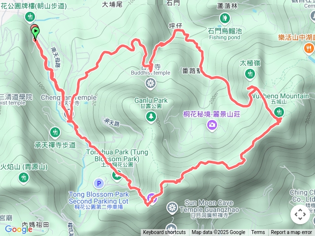 天上山-五城山-太極嶺大O路線