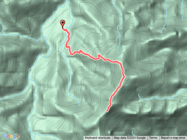 Day 2 :  2024 D1011 屏風山避難山屋 松針營地 → 屏風山 →屏風山中峰 →屏風山南峰鐘塔前 (未竟) (來回)預覽圖