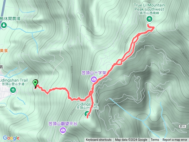 笠頂山、真笠西南峰預覽圖