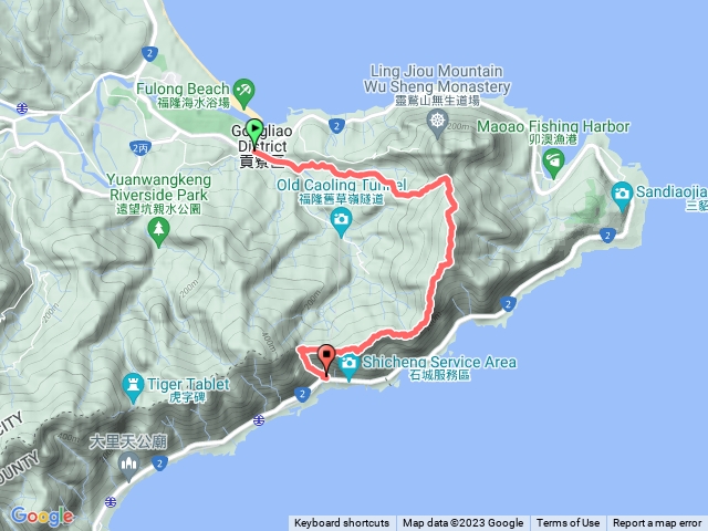 雪山尾稜北段（隆隆山+隆林山+鶯歌石山+大崛澳山+石城山）