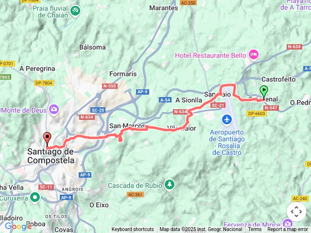 【Camino100】Day5_O Amenal~Santiago de Compostela