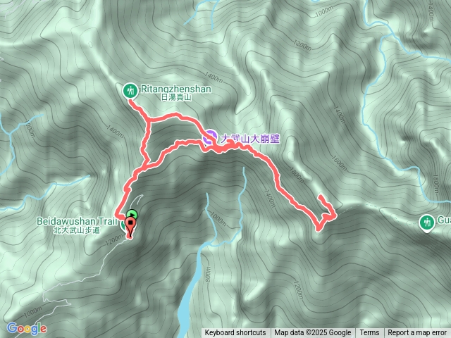 日湯真山與西大武