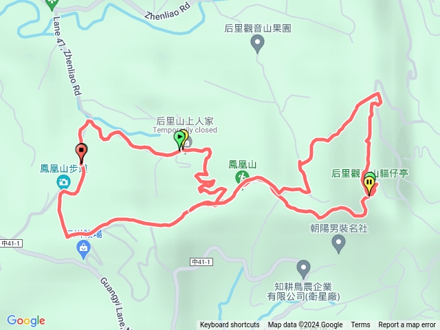 后里鳳凰山觀音山步道預覽圖