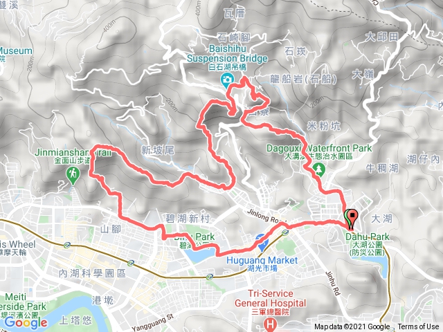 竹月寺登剪刀石金面山再陟內湖三尖