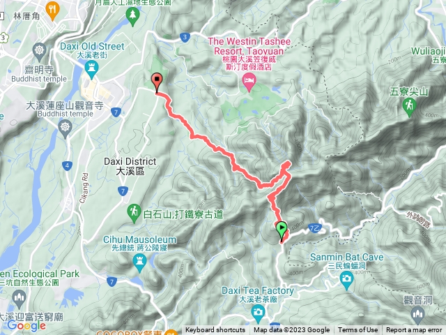 搭公車爬大溪金面山