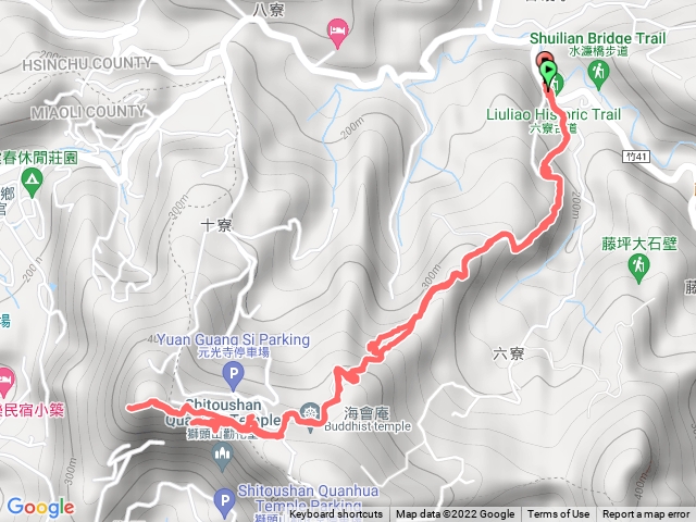 獅山古道（獅尾—獅頭山三角點折返回向下至獅山大石壁-原地折返）