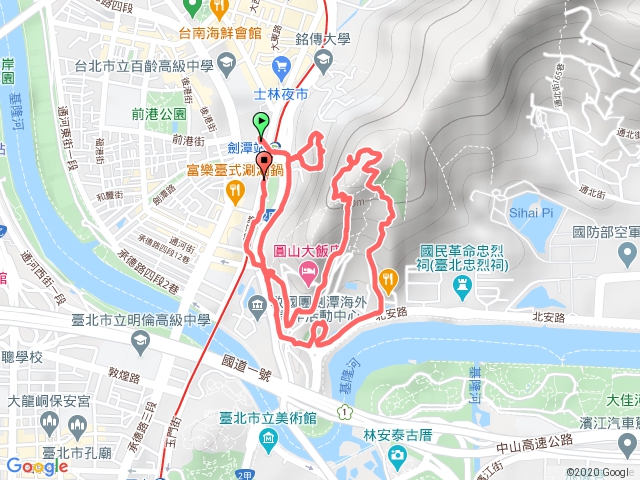 圓山水神社、劍潭山親山步道1090725