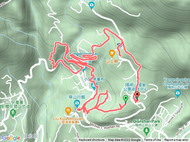 陽明山遊客中心，大屯山瀑布，陽明書屋