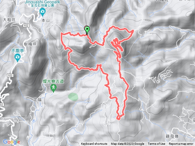 草山群峰+楊廷理古道、燦光寮古道O型