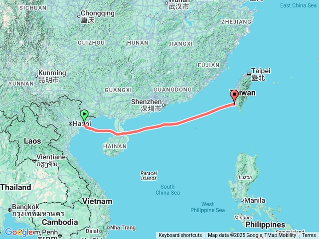 2025.12.1012.12探索星號郵輪越南下龍灣返回高雄港軌跡