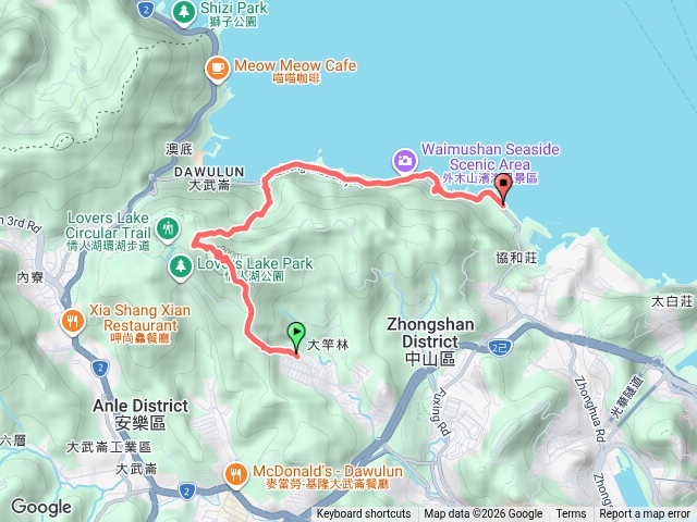 輪胎步道與海星步道