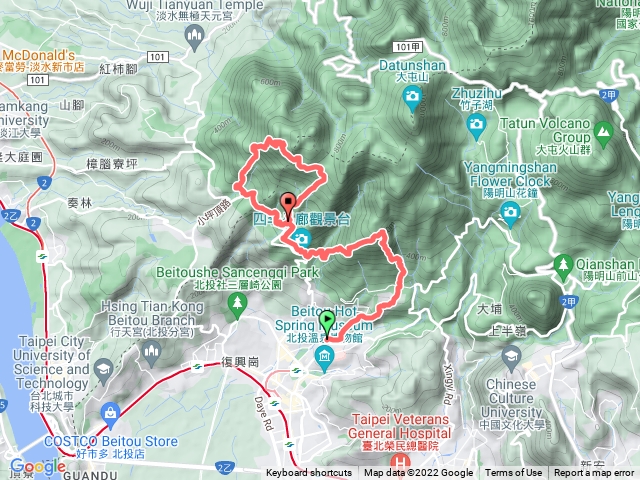 中正山～清天宮～興福寮～向天池