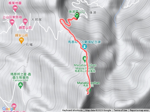 馬那邦 珠湖登山口