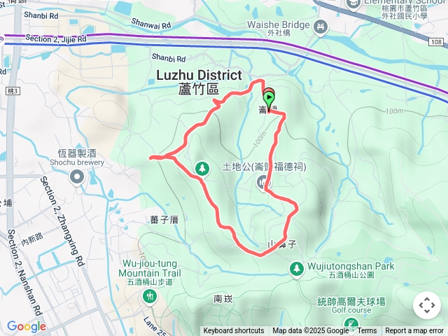 桃園蘆竹山鼻山步道環走
