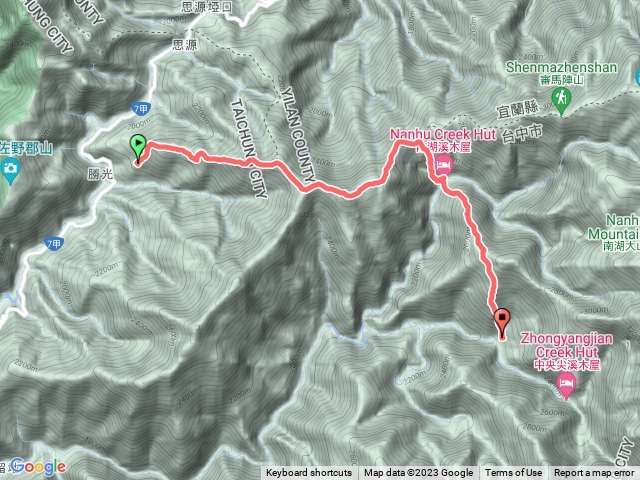 2023中央尖山三天D1 勝光登山口~香菇寮