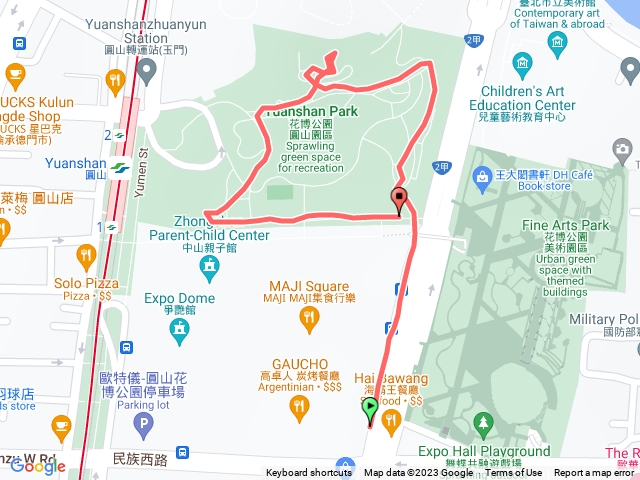 112年走路趣尋寶 全臺齊步走圓山花博健走步道202307041358