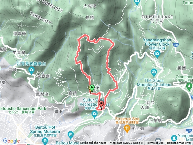 大同之家上頂湖山與中正山O型
