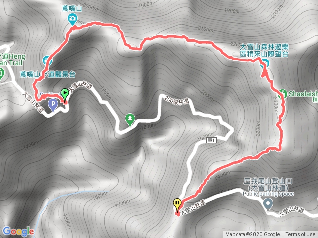 鳶嘴山-捎來山-捎來南峰