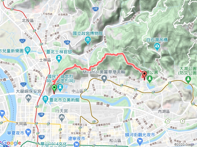 劍潭山親山步道連走金面山步道