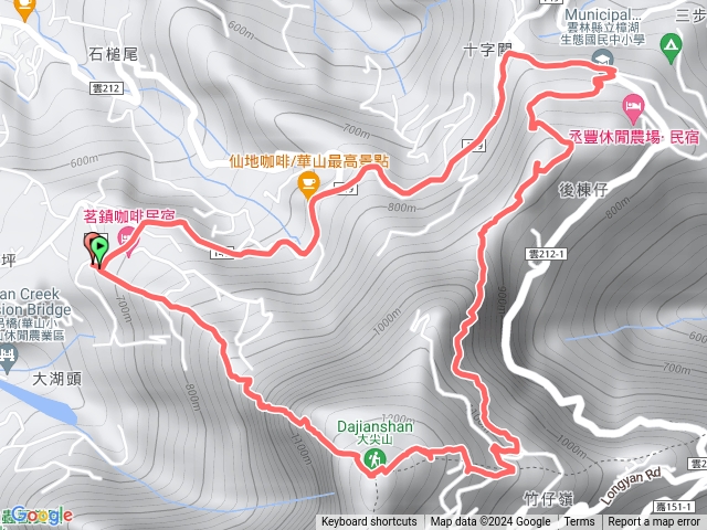 華山10-5號、大尖山、後凍仔山O繞