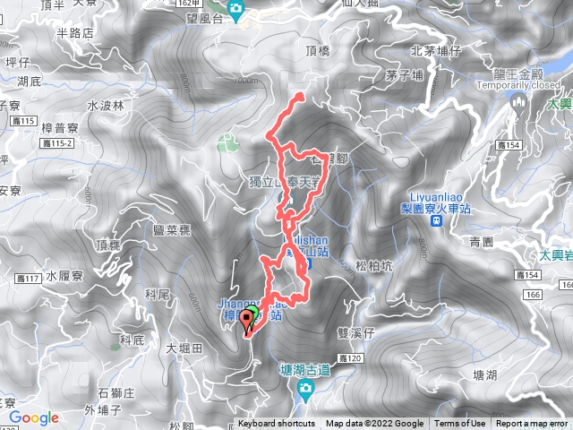 樟腦寮車站-奉天岩-大籠頂-獨立山