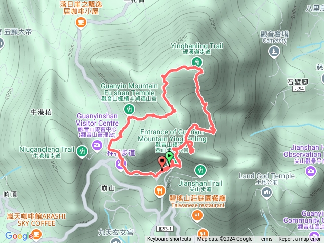 觀音山小O路徑預覽圖