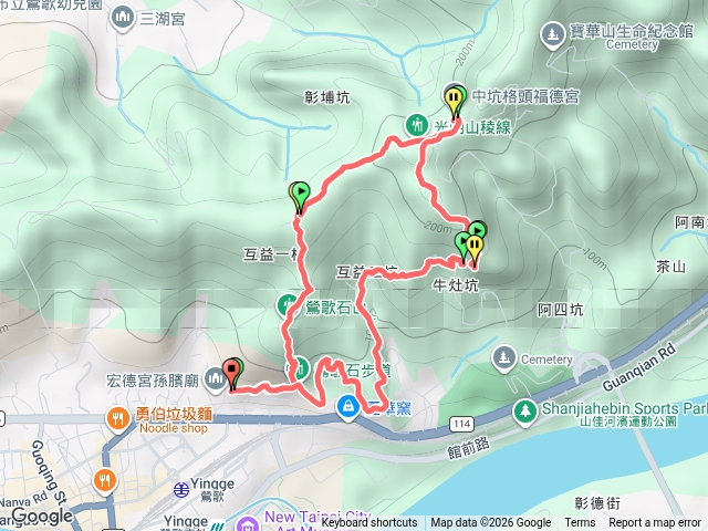 孫龍步道-鶯歌石-光明稜線-碧龍宮2026.09.23
