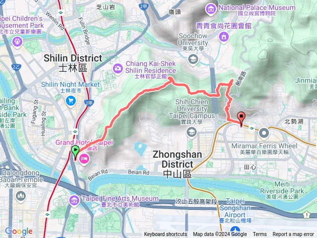 劍潭老地方、文尖山、劍南路